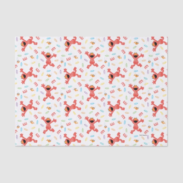 Papel De Seda Elmo Crayon Pattern (Frente )
