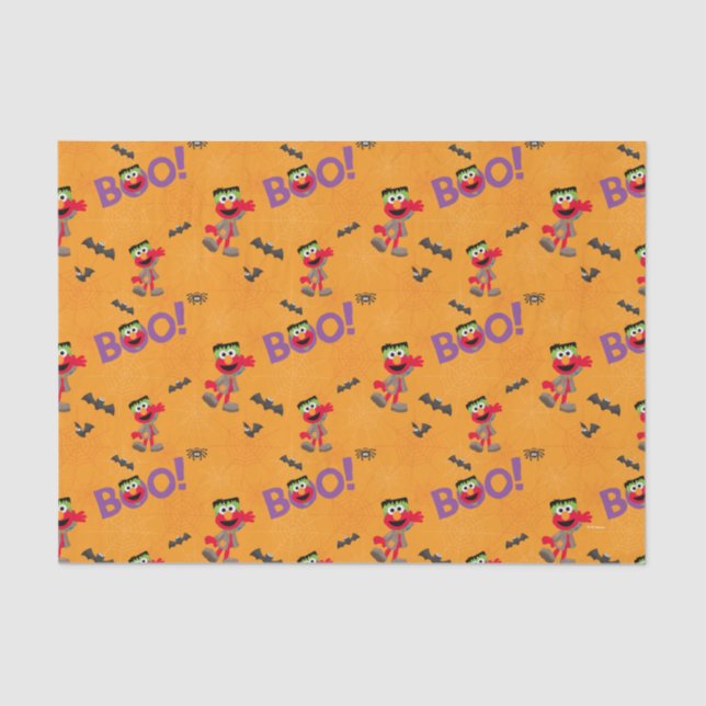 Papel De Seda Elmo | Halloween Boo Pattern (Frente )