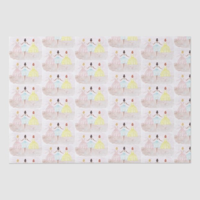 Papel De Seda Em Dançarinos de Balé Ponto (Frente )