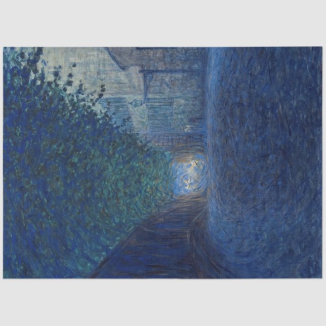 Papel De Seda Em Dusk (Paisagem Noturna) (Cena Noturna) (Frente )