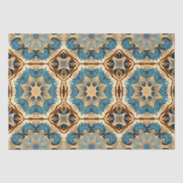 Papel De Seda Em forma de estrela Deco,Azul e Marrom