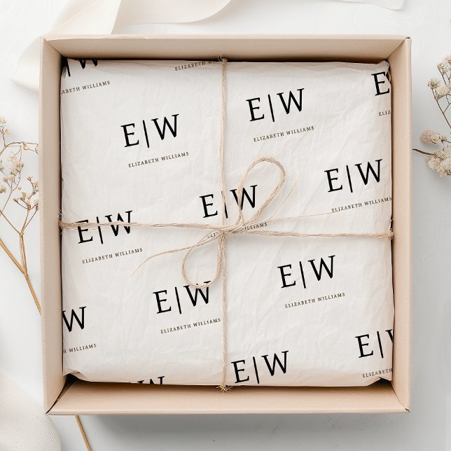 Papel De Seda Embalagem da empresa branca Black Branded Business (Criador carregado)