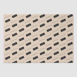 Papel De Seda Embalagem de logotipo para nome de empresa moderno