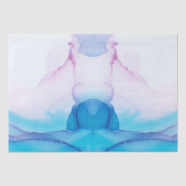 Papel De Seda Embalagem Elegante Cor de Água Rosa e Azul