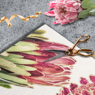 Papel De Seda Embalagem para Favor Floral de Proteína Rosa Botân