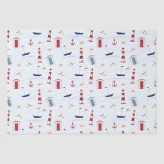 Papel De Seda emballage cadeau marin