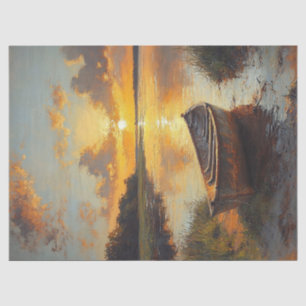 Papel De Seda Embarcação na desmontagem de pintura em terra