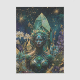 Papel De Seda Emerald Dreams Fantasy Forest Queen Decoupage