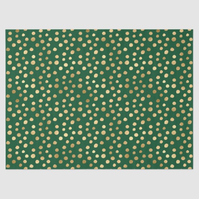 Papel De Seda Emerald e Dourado Safari Series Design 11 (Frente )