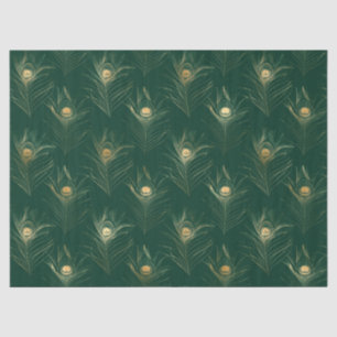 Papel De Seda Emerald e Dourado Safari Series Design 16