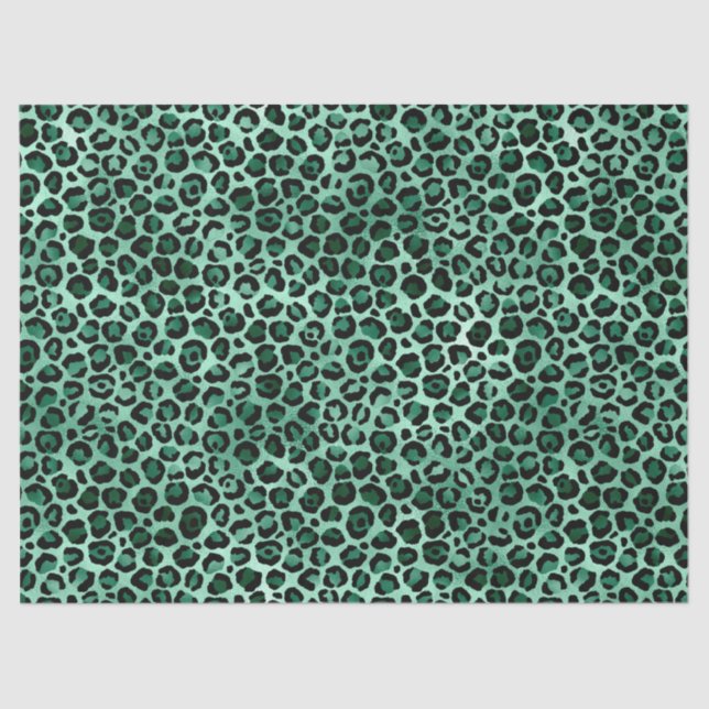 Papel De Seda Emerald e Dourado Safari Series Design 9 (Frente )
