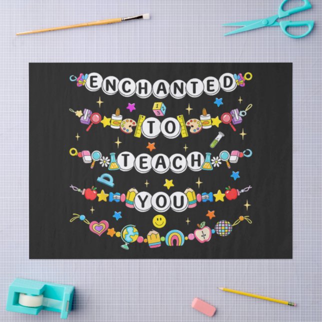 Papel De Seda Encantado para te ensinar Professor Engraçado  (Arte )