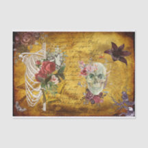 Encantando o Halloween Decoupage Paper: Florais es