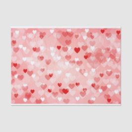 Papel De Seda Encapsulamento de tecido de corações vermelhos