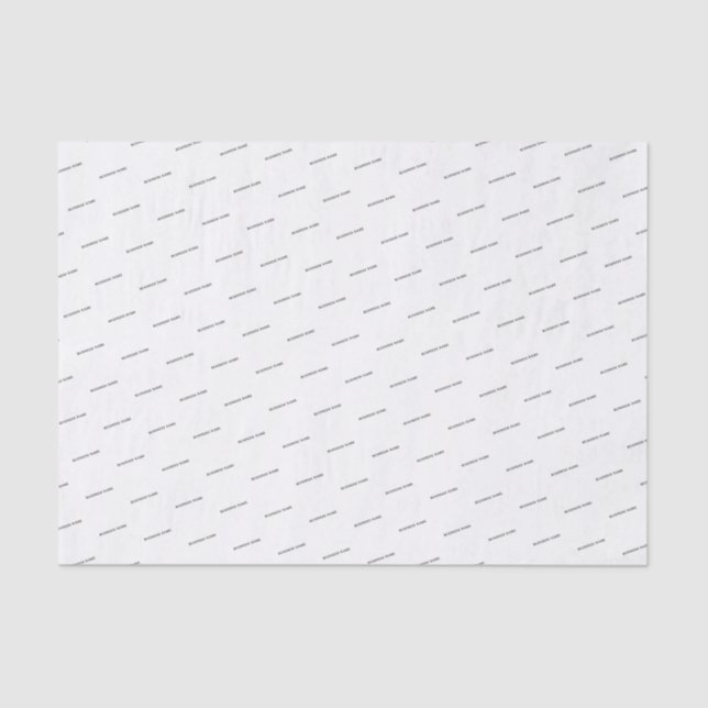 Papel De Seda Encapsulamento personalizado com marca comercial (Frente )