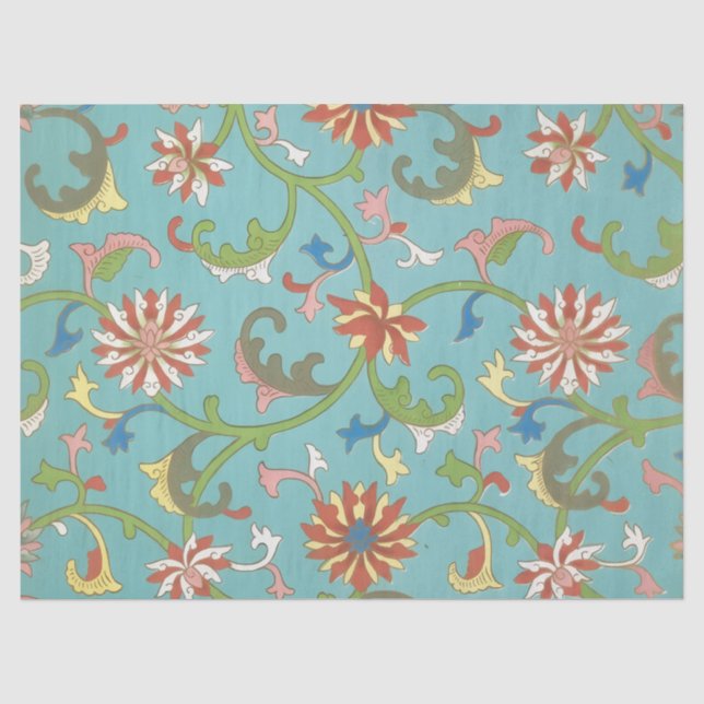 Papel De Seda Enfeite Chinês (Frente )