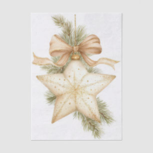 Papel De Seda Enfeite de Natal em Estilo Vintage