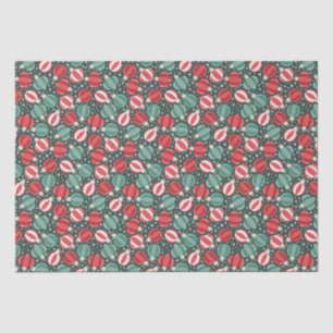 Papel De Seda Enfeites de natal Baubles Red Green