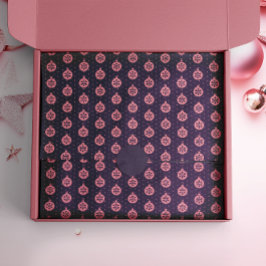 Papel De Seda Enfeites de natal cor-de-rosa no feriado moderno r