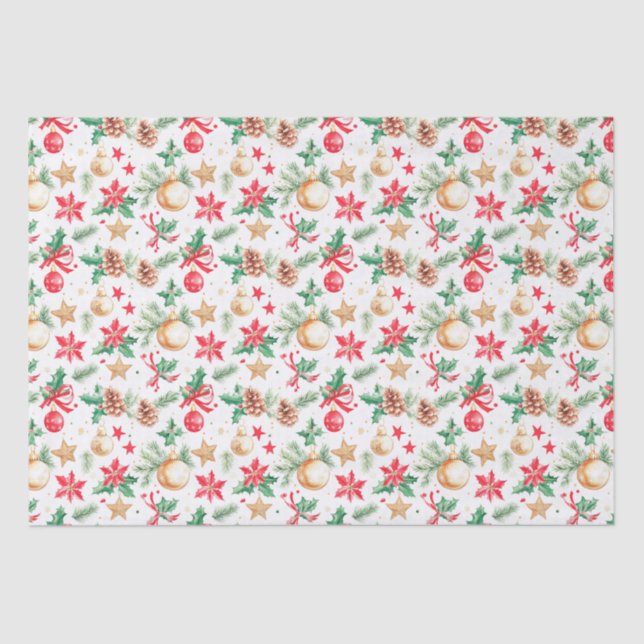 Papel De Seda Enfeites de natal festivos (Frente )