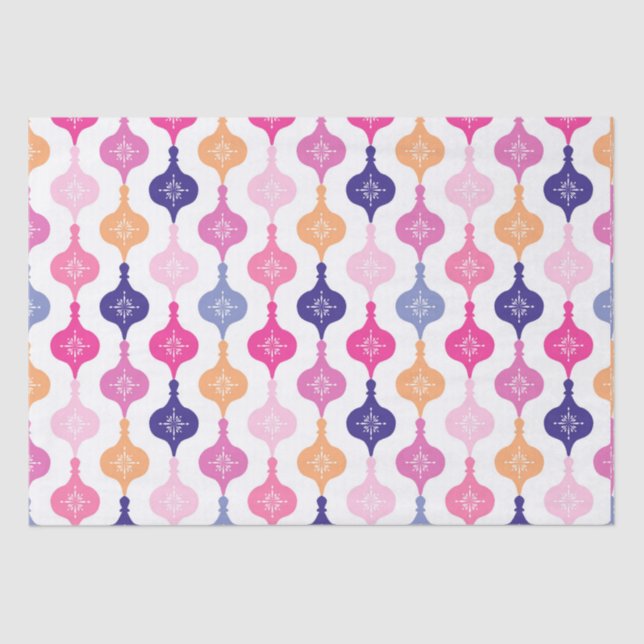 Papel De Seda Enfeites de natal moderno (Frente )