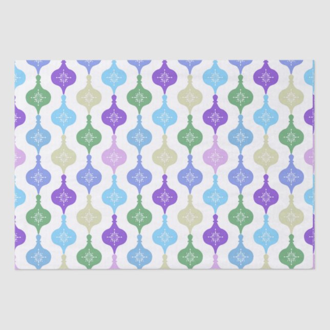 Papel De Seda Enfeites de natal moderno (Frente )