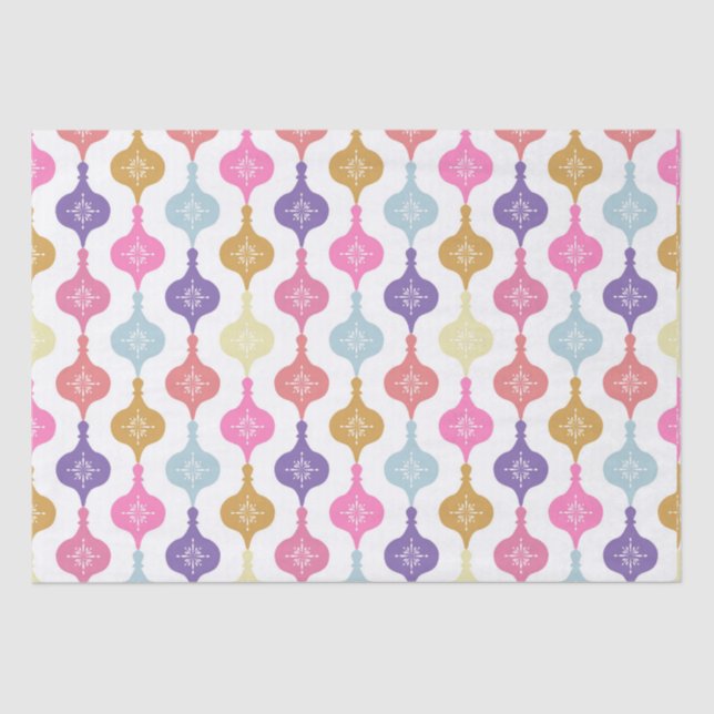 Papel De Seda Enfeites de natal moderno (Frente )