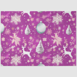 Papel De Seda Enfeites de natal Reindeer Snowflakes Natal