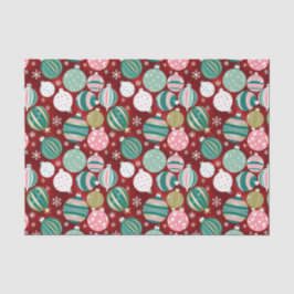 Papel De Seda Enfeites de natal retrorreflectores da Vintage e f