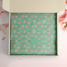 Enfeites de Natal Rosa Retro