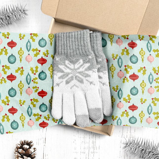 Papel De Seda Enfeites de Natal Vintage Retro (Criador carregado)