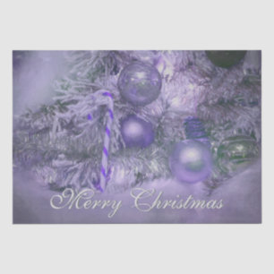 Papel De Seda Enfeites Feliz Natal Roxo Árvore de Natal