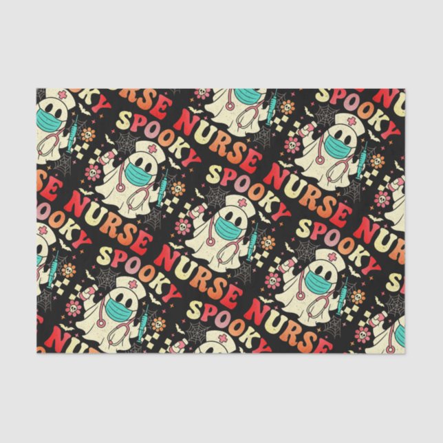 Papel De Seda Enfermeira Fantasma Cuta Pastas Retrópicas do Hall (Frente )