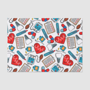 Papel De Seda Enfermeiro Médico Enfermeiro Bonito Tema Mista 