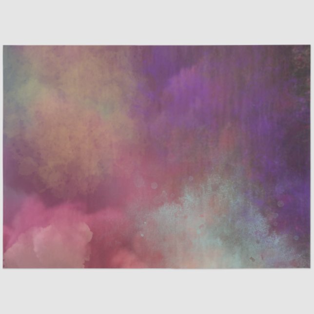 Papel De Seda Enfumaçado de dissociação Faux Finalizar Ouro Amar (Frente )