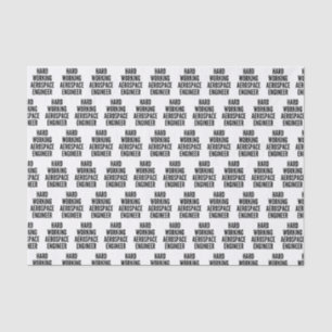 Papel De Seda Engenheiro Aeroespacial de Trabalho do duro