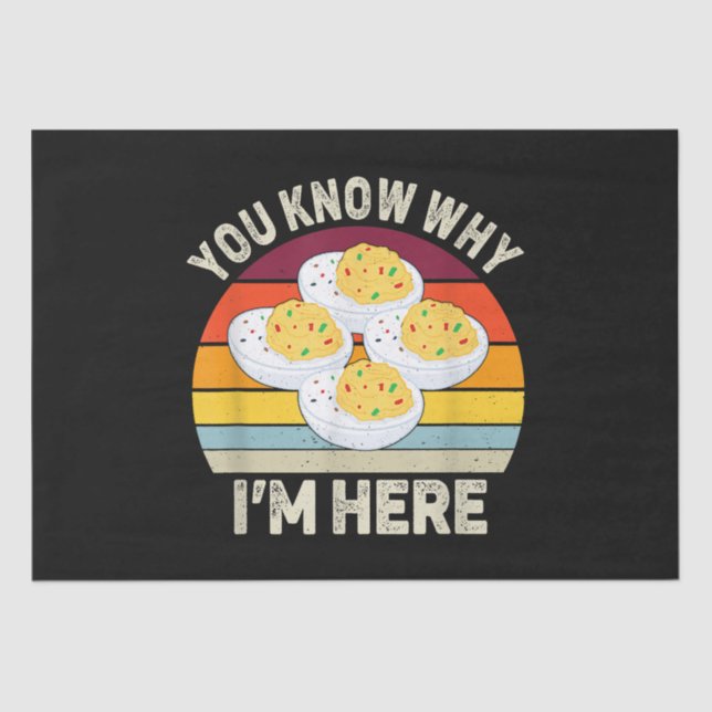 Papel De Seda Engraçado Dia de Ação de Graças Ovos Devidos Você  (Frente )