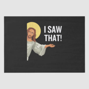 Papel De Seda Engraçado Jesus Meme Eu Vi Que Christian Cote Deus