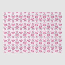 Papel De Seda Engraçado Pig Love Pun