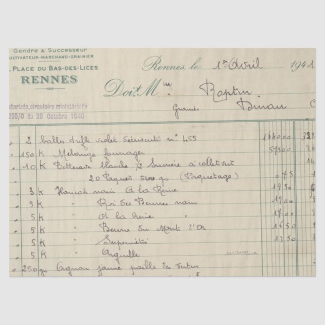 Papel De Seda Ephemera Antique Paper Series Design 15 (Frente )