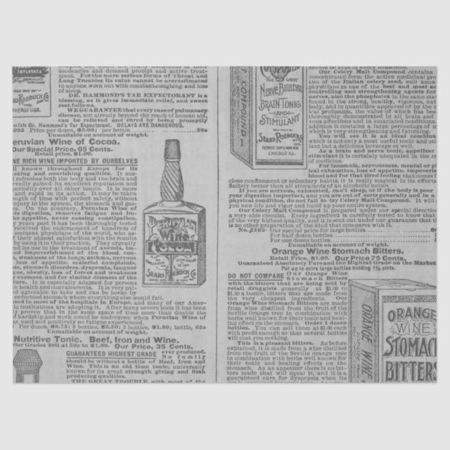 Papel De Seda Ephemera Antique Paper Series Design 29 (Frente )