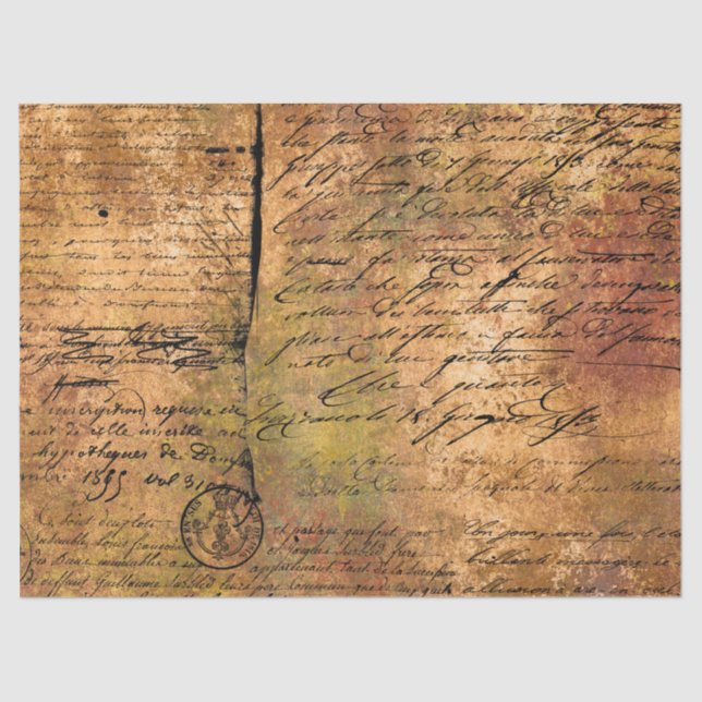 Papel De Seda Ephemera Autumn Paper Series Design 12 (Frente )