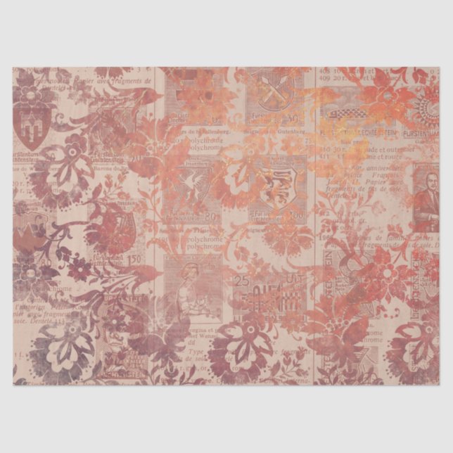 Papel De Seda Ephemera Autumn Paper Series Design 25 (Frente )