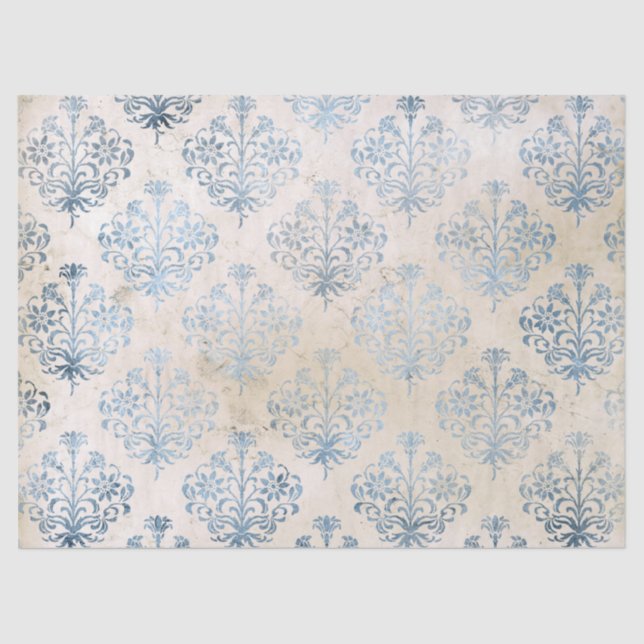 Papel De Seda Ephemera Blue Paper Series Design 2 (Frente )