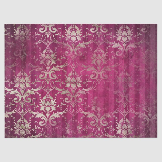 Papel De Seda Ephemera Burgundy Paper Series Design 20 (Frente )