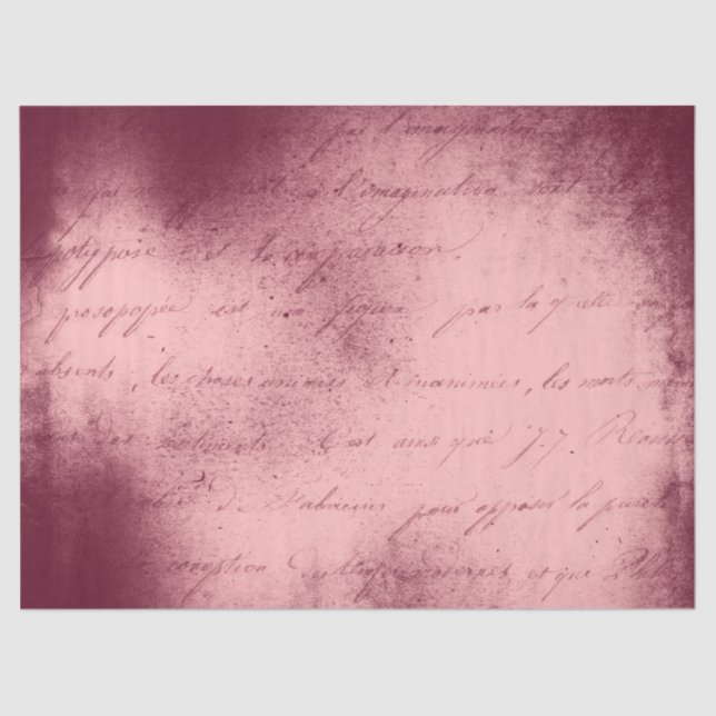 Papel De Seda Ephemera Burgundy Série Paper Design 4 (Frente )