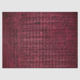 Papel De Seda Ephemera Burgundy Série Paper Design 7