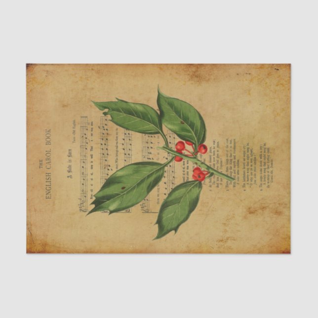 Papel De Seda Ephemera Christian Song A Babe é Nascer Decoupage (Frente )