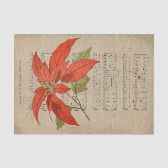 Papel De Seda Ephemera Christian Song of Children Decoupage (Frente )