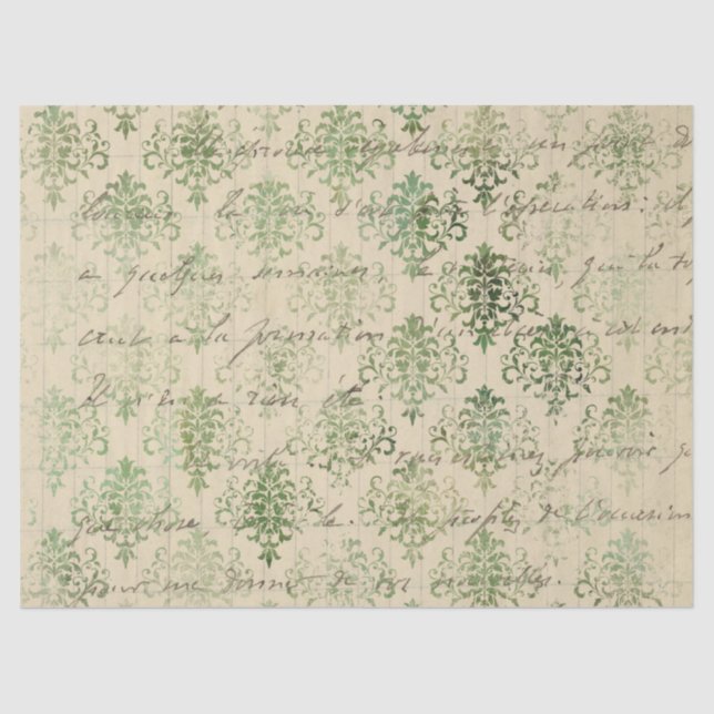 Papel De Seda Ephemera Distress Paper Series Design 11 (Frente )